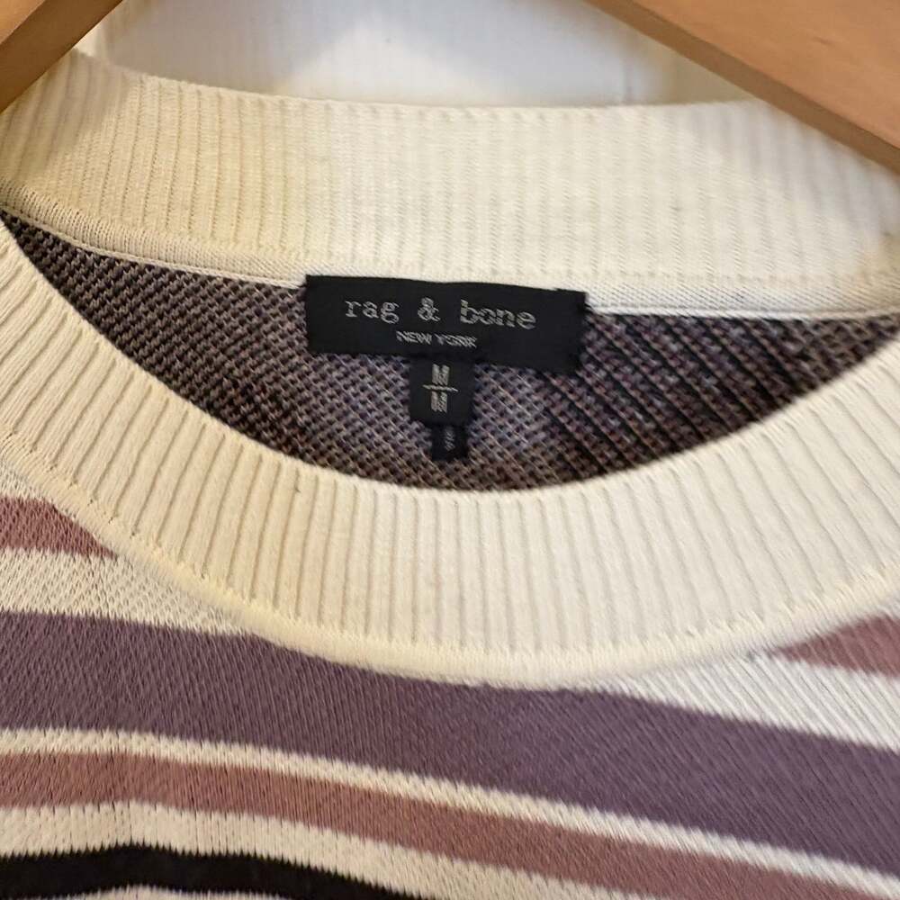 Rag & Bone Nellis Printed Pullover Sweater Mauve … - image 4